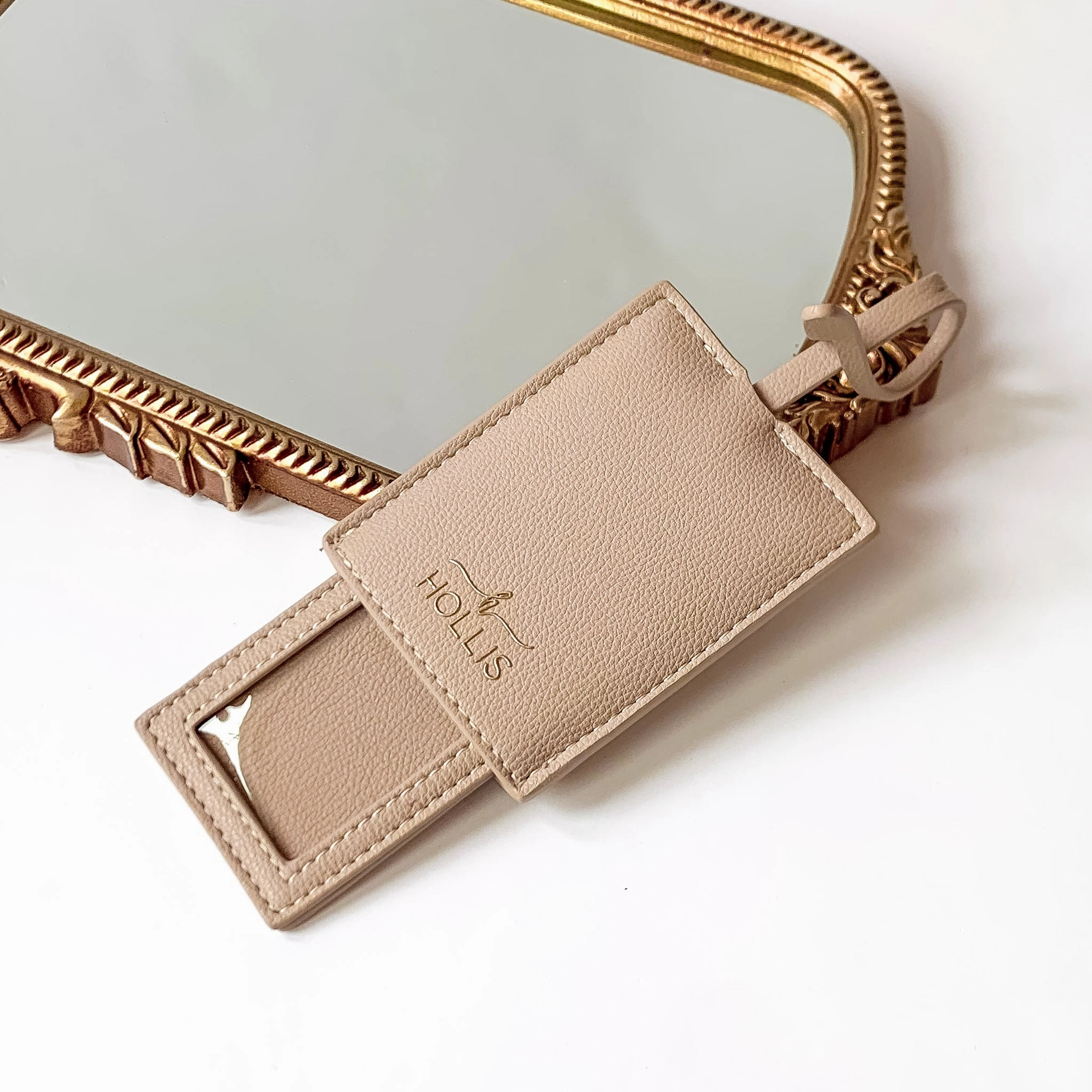 Hollis | Luggage Tag in Nude