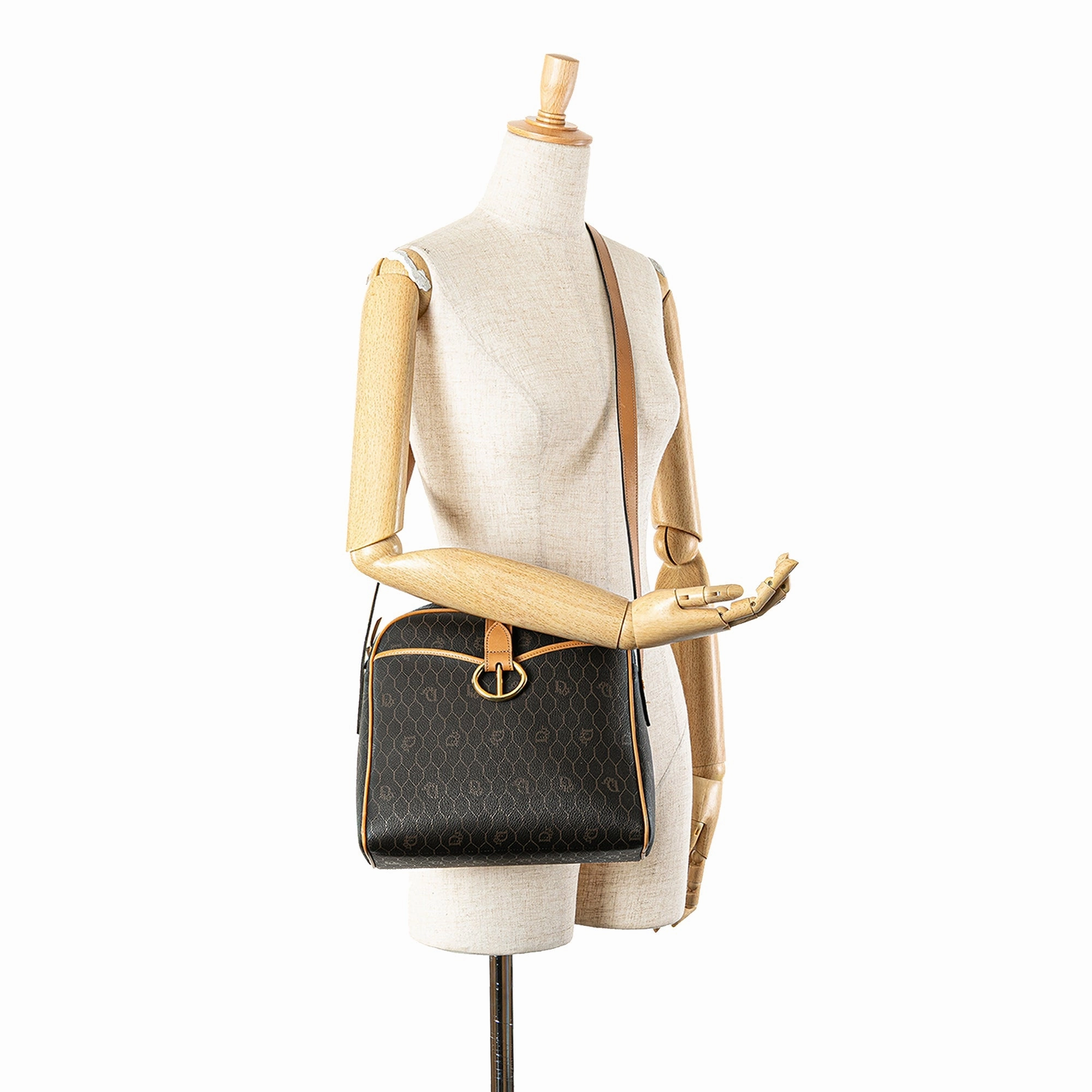 Honeycomb Coated Canvas Crossbody