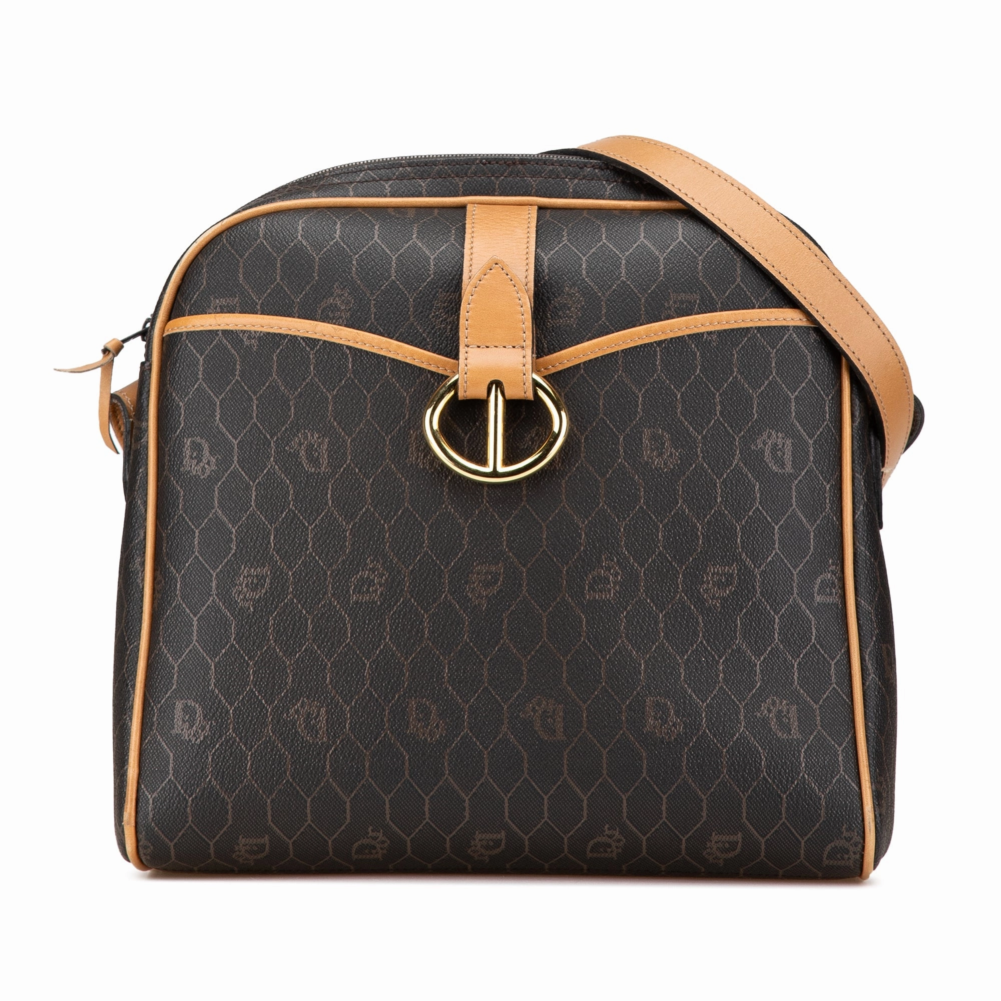 Honeycomb Coated Canvas Crossbody