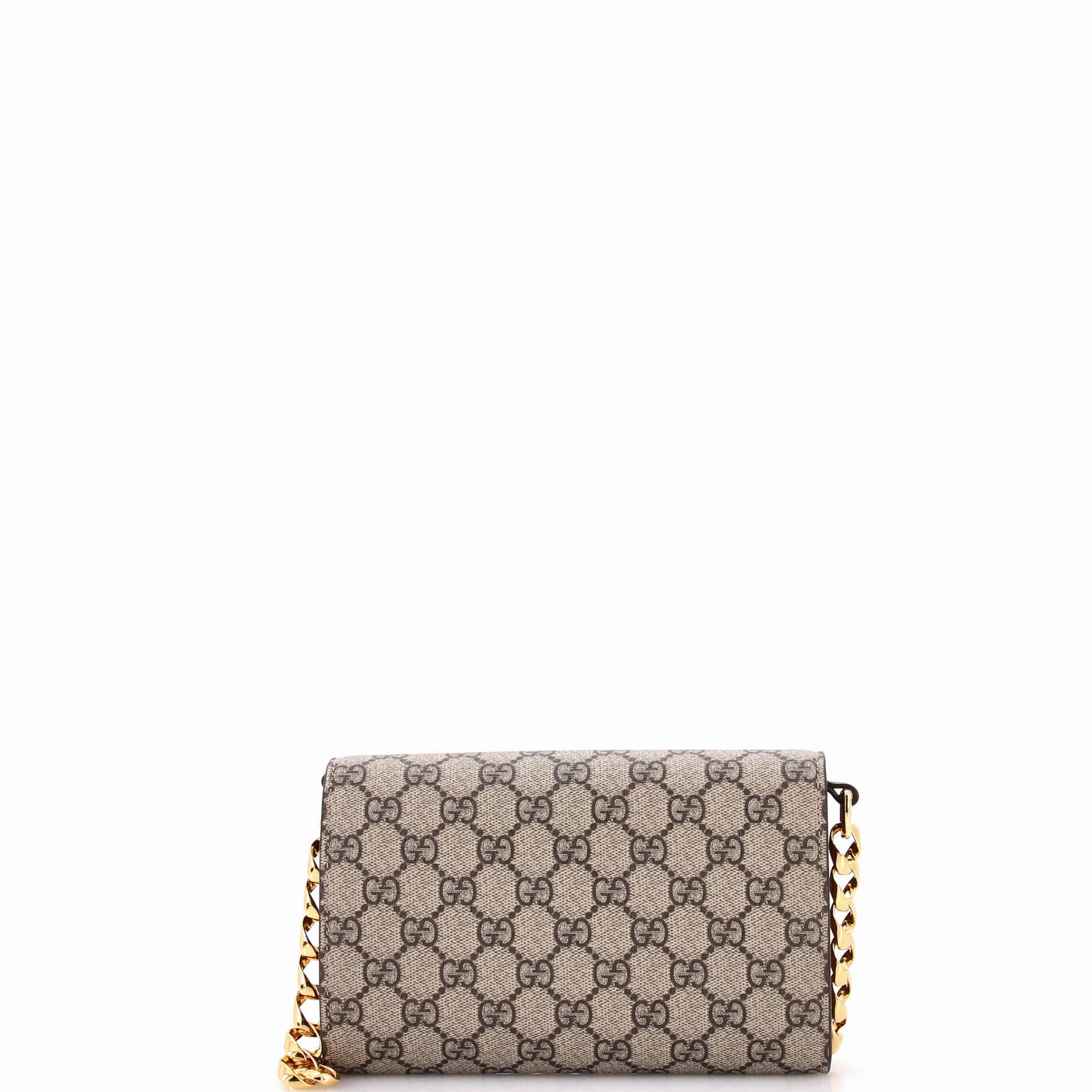 Horsebit 1955 Curved Flap Shoulder Bag GG Coated Canvas Mini