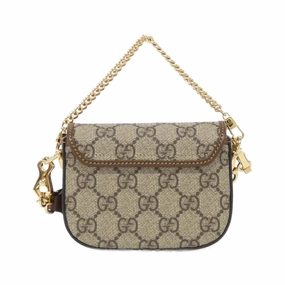 Horsebit Canvas Shoulder Bag with Box and Dust Bag