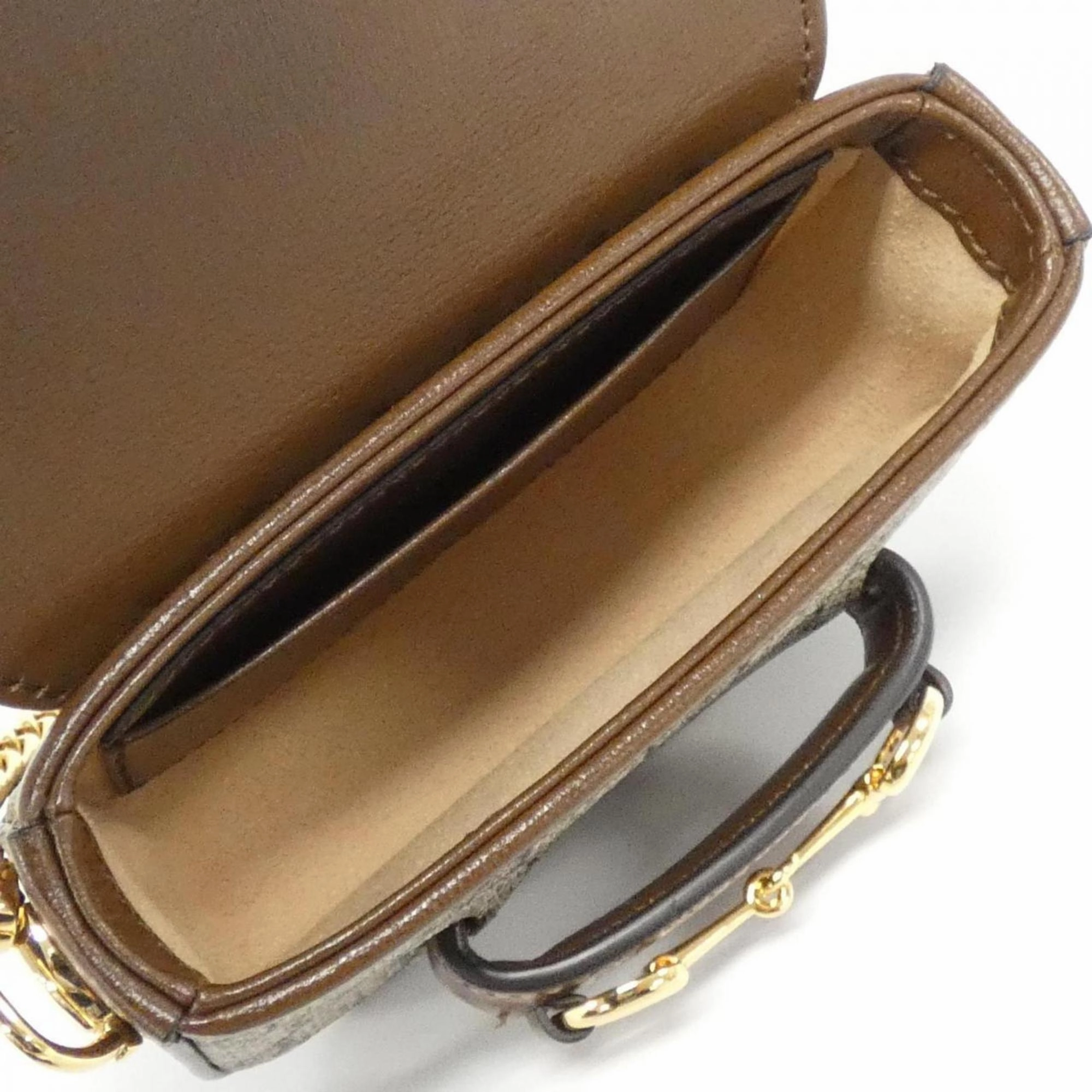 Horsebit Canvas Shoulder Bag with Box and Dust Bag