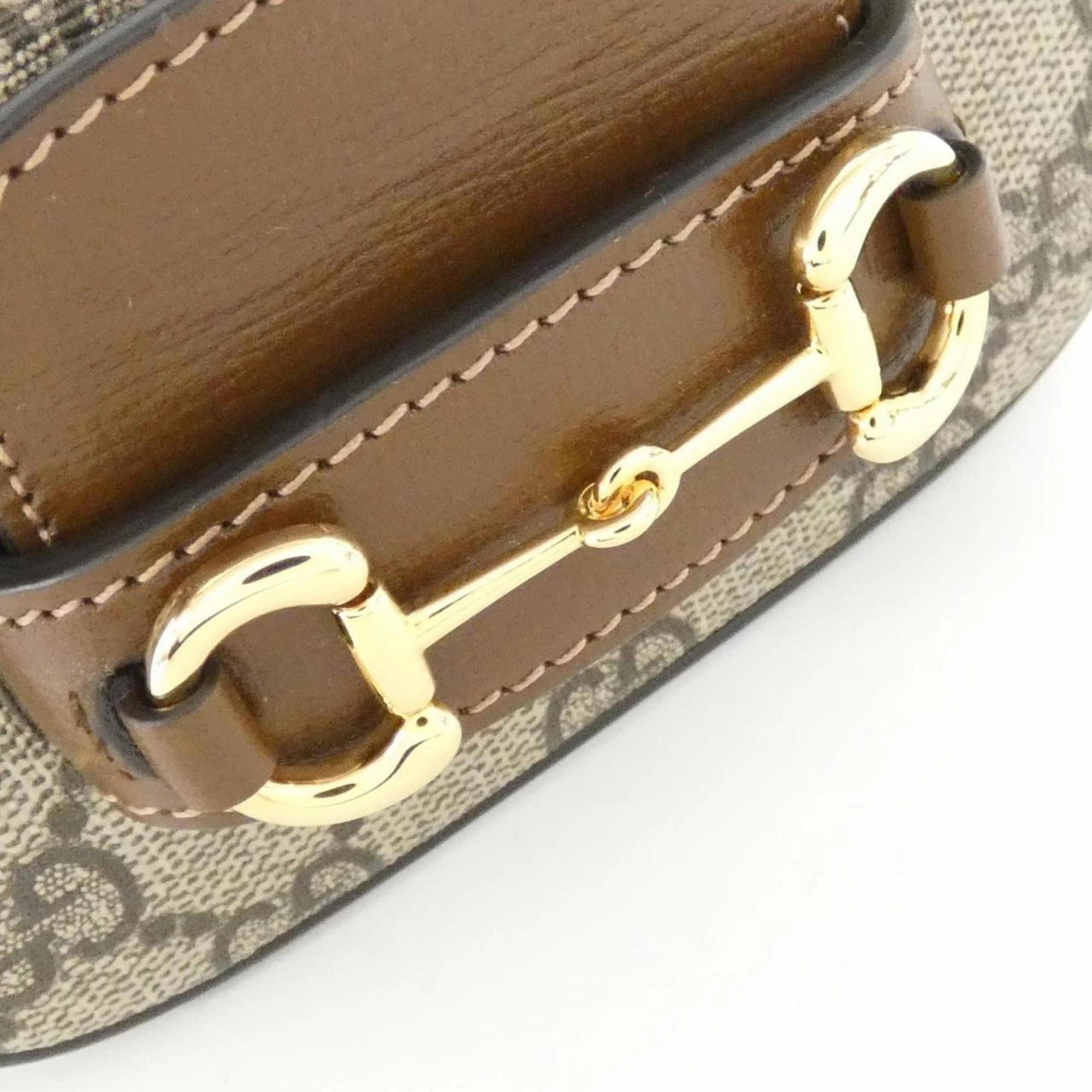 Horsebit Canvas Shoulder Bag with Box and Dust Bag