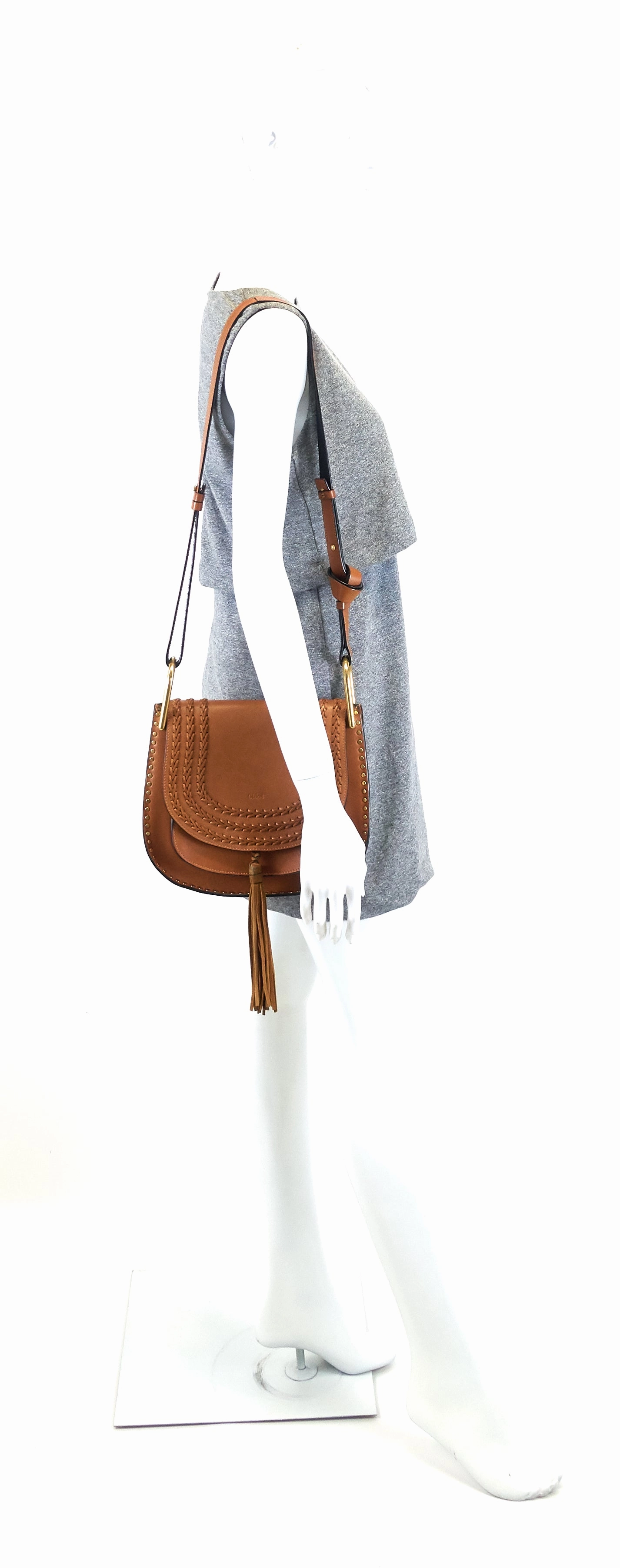 Hudson Whipstitch Medium Calf Leather Bag
