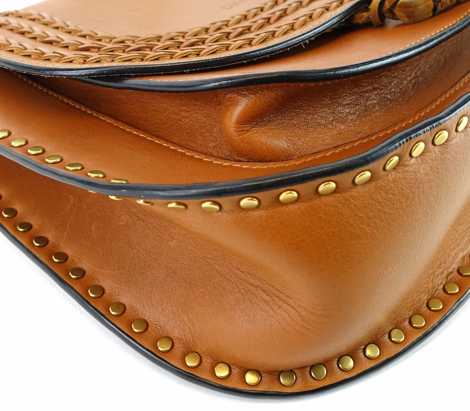 Hudson Whipstitch Medium Calf Leather Bag