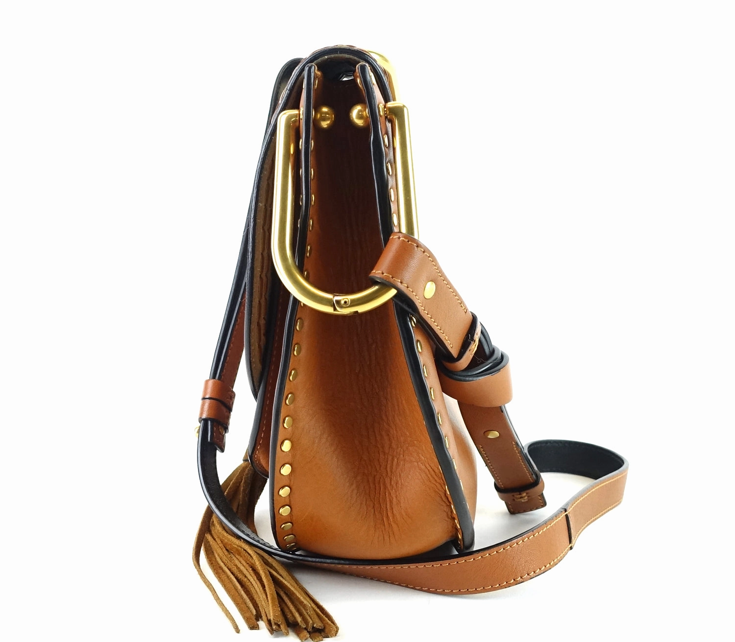 Hudson Whipstitch Medium Calf Leather Bag