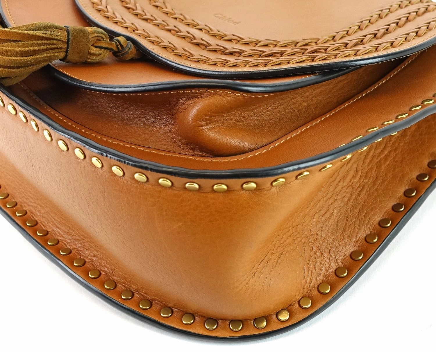 Hudson Whipstitch Medium Calf Leather Bag