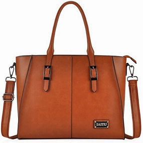 IAITU Laptop Tote Bag,15.6 Inch Crossbody Laptop Bag Casual Work Business Handbag with Smooth