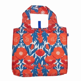 Icelandic Poppies Blu Bag Reusable Shopping Bag - Machine Washable