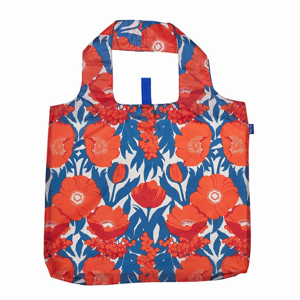 Icelandic Poppies Blu Bag Reusable Shopping Bag - Machine Washable