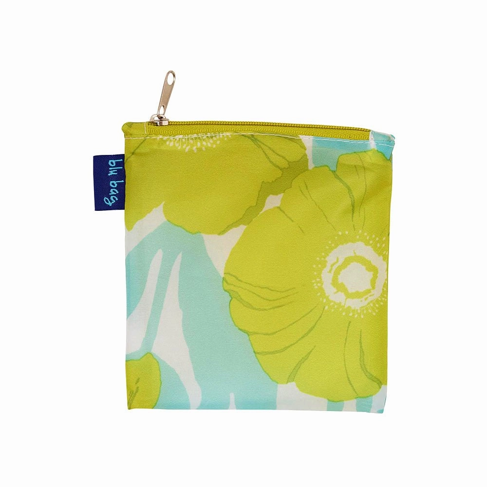 Icelandic Poppies Ocean blu Reusable Shopping Bag-Machine washable