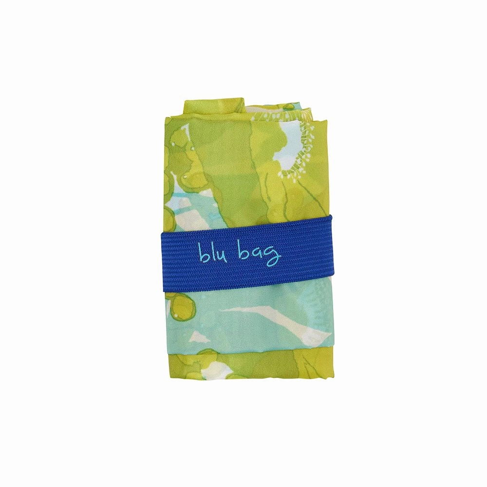 Icelandic Poppies Ocean blu Reusable Shopping Bag-Machine washable