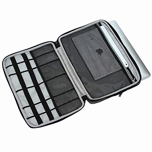 iCozzier 13-13.3 Inch Handle Laptop Briefcase Shoulder Bag Electronic Accessories Organizer