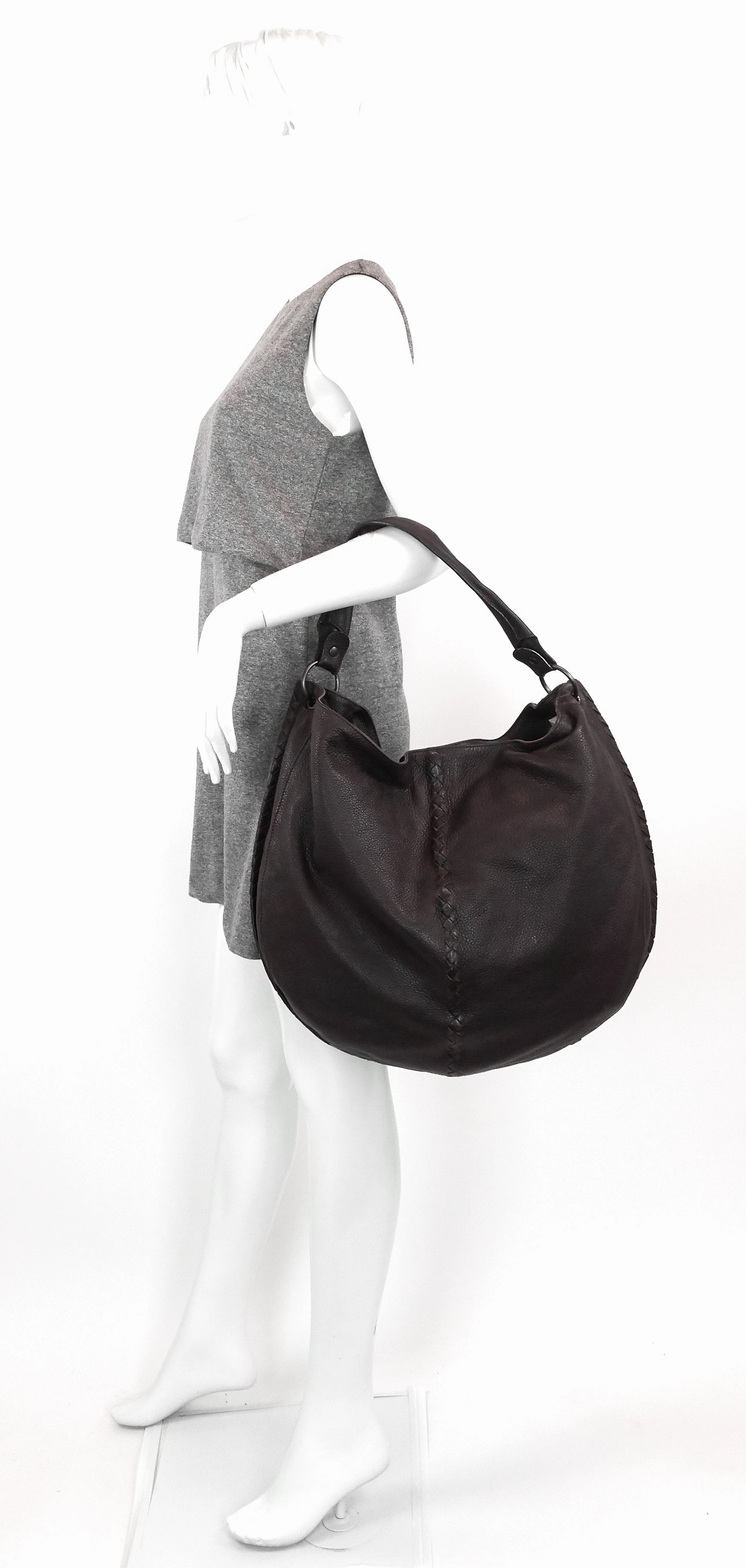 Intrecciato Mallow Cervo Hobo Bag
