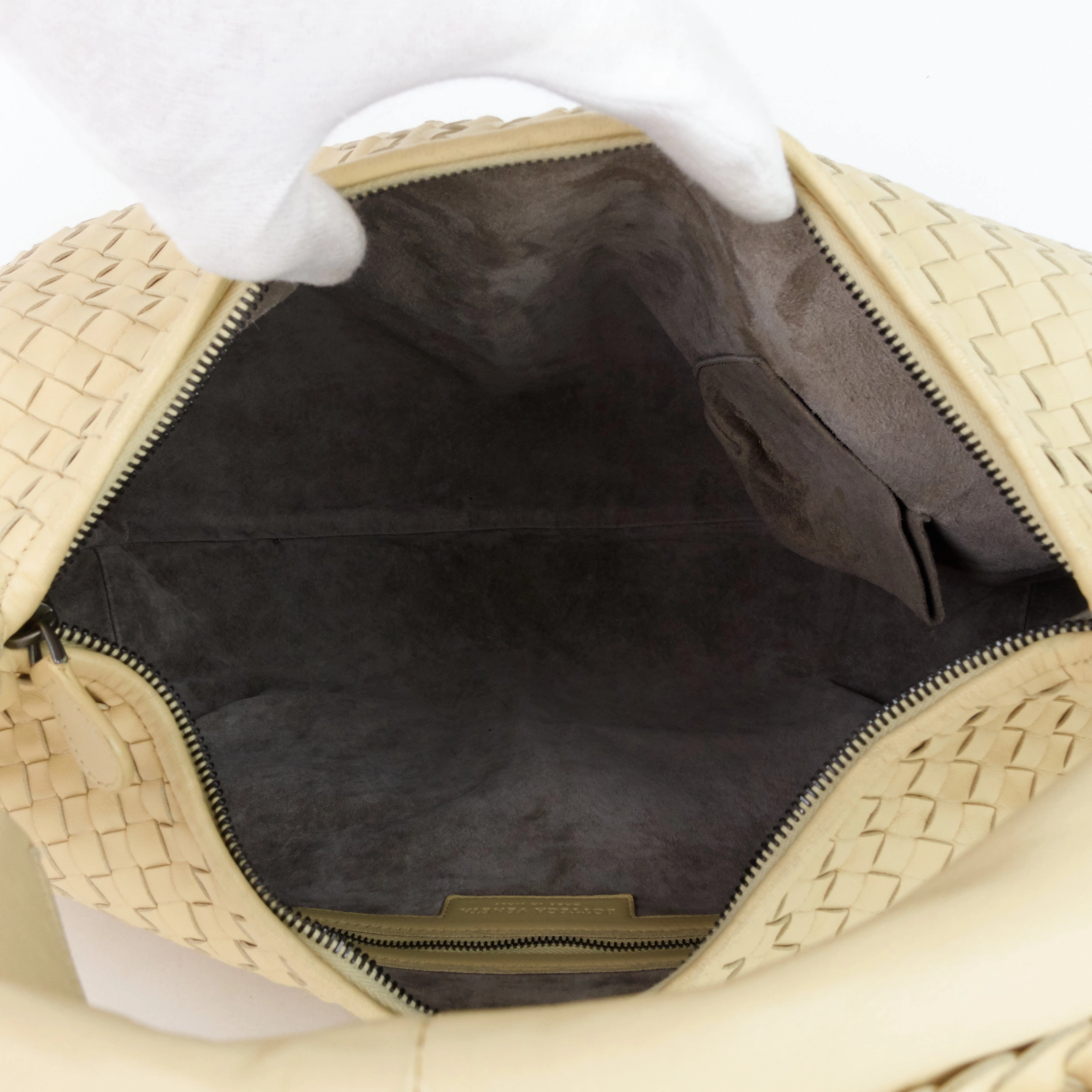 Intrecciato Nappa Leather Belly Hobo Bag