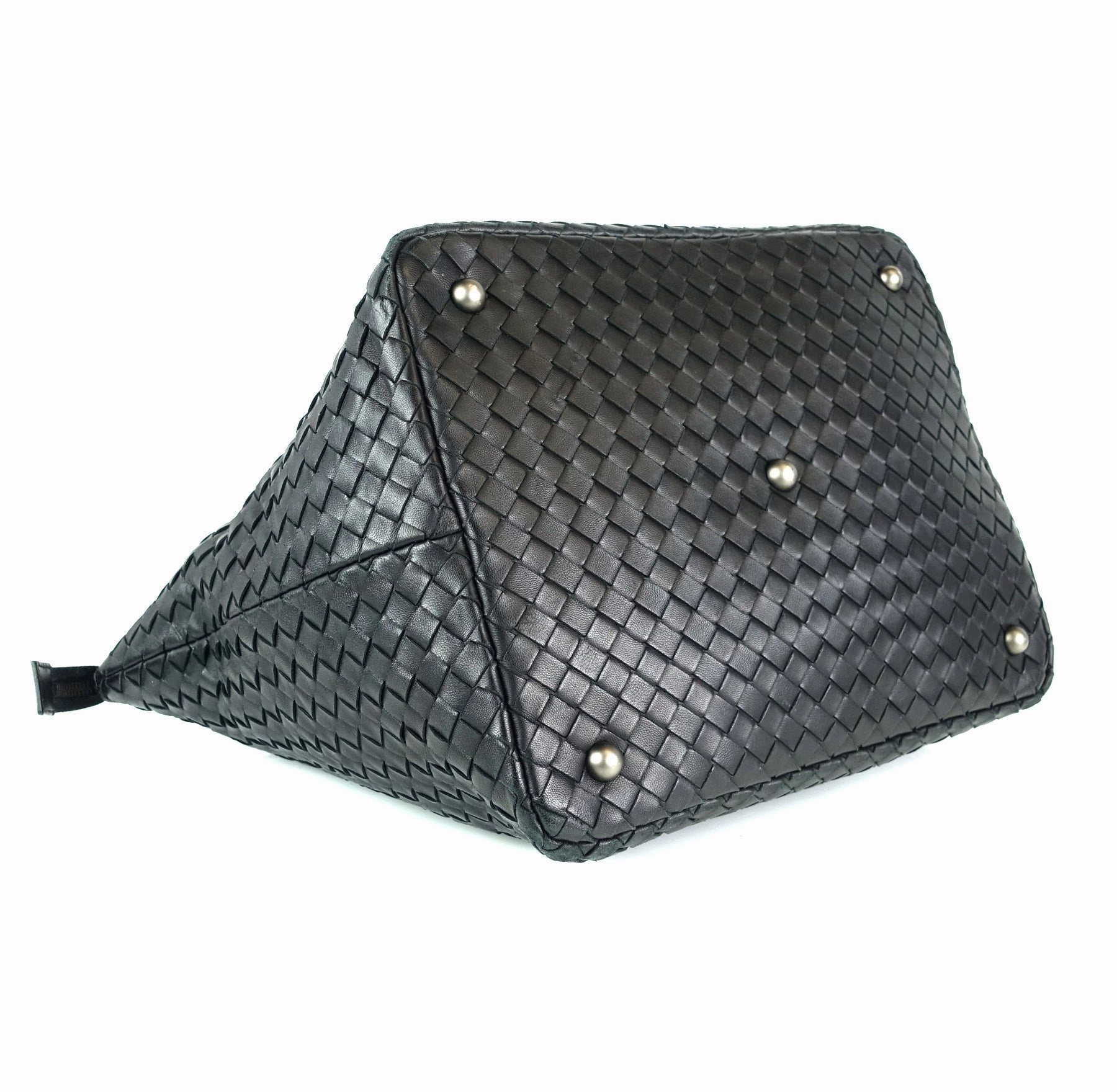 Intrecciato Nappa Leather Top Zip Handbag