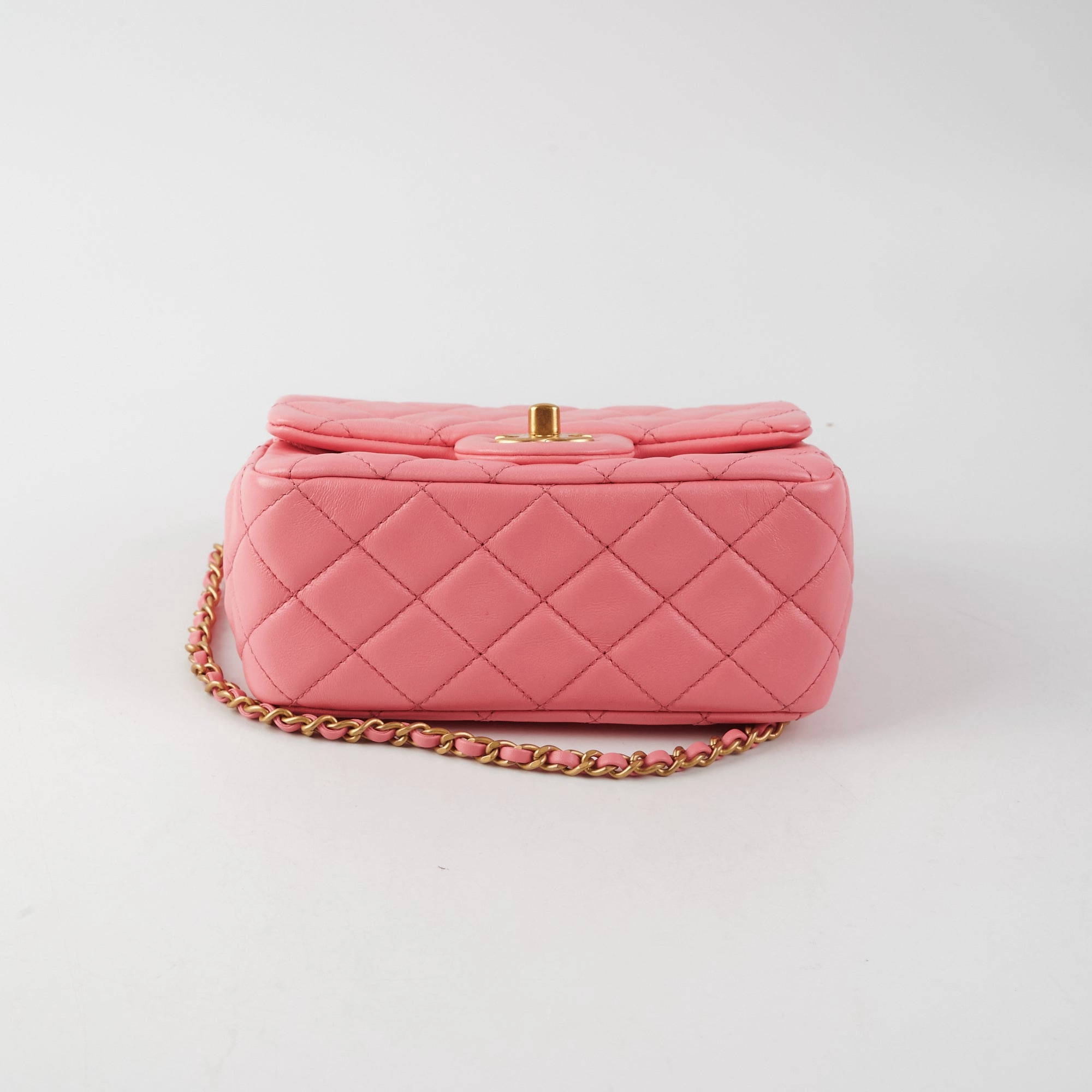 ITEM 9 - Chanel Mini Square Pink Microchipped