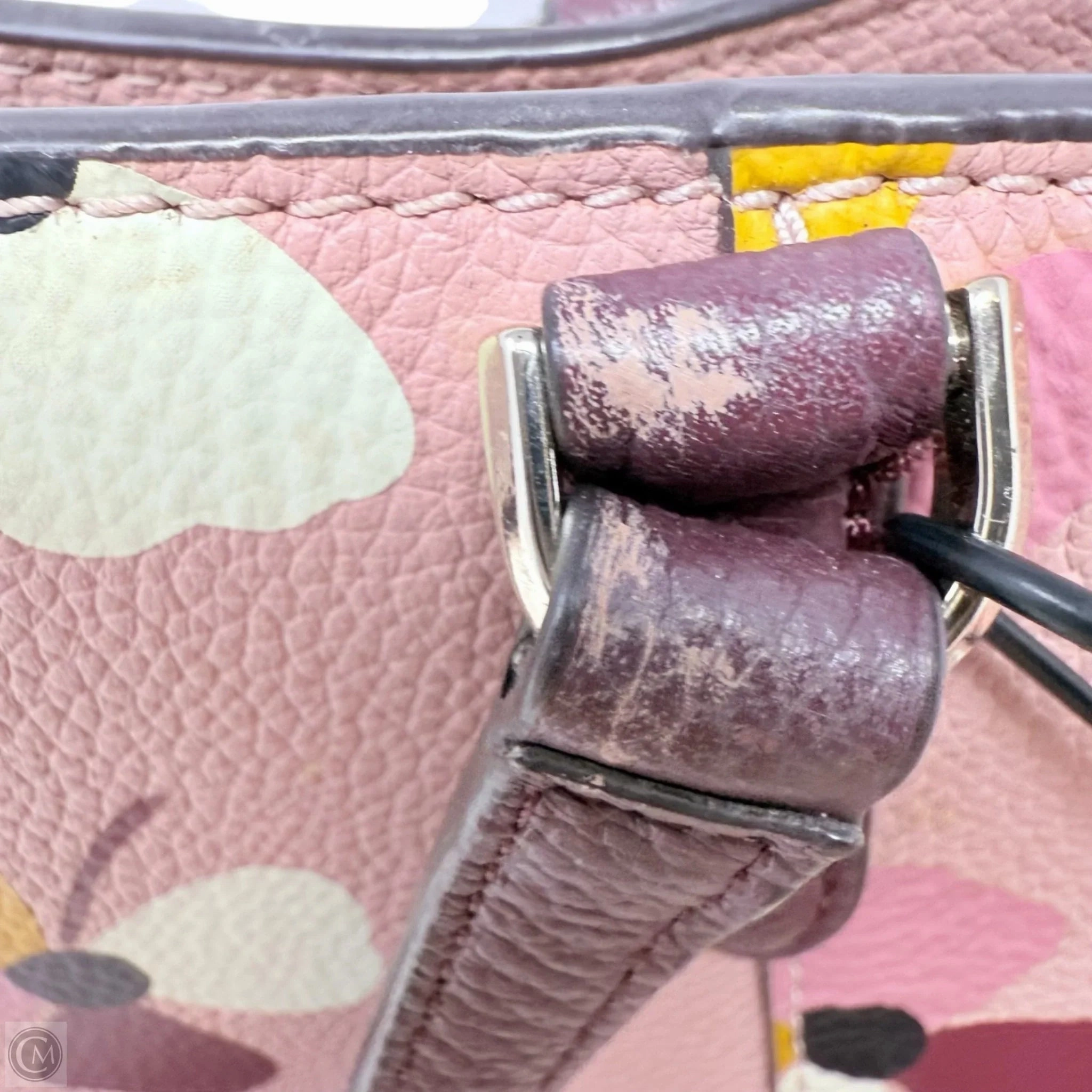 Jackson Dusk Buds Pink Medium Triple Compartment Satchel Designer By Kate Spade, Size: Medium