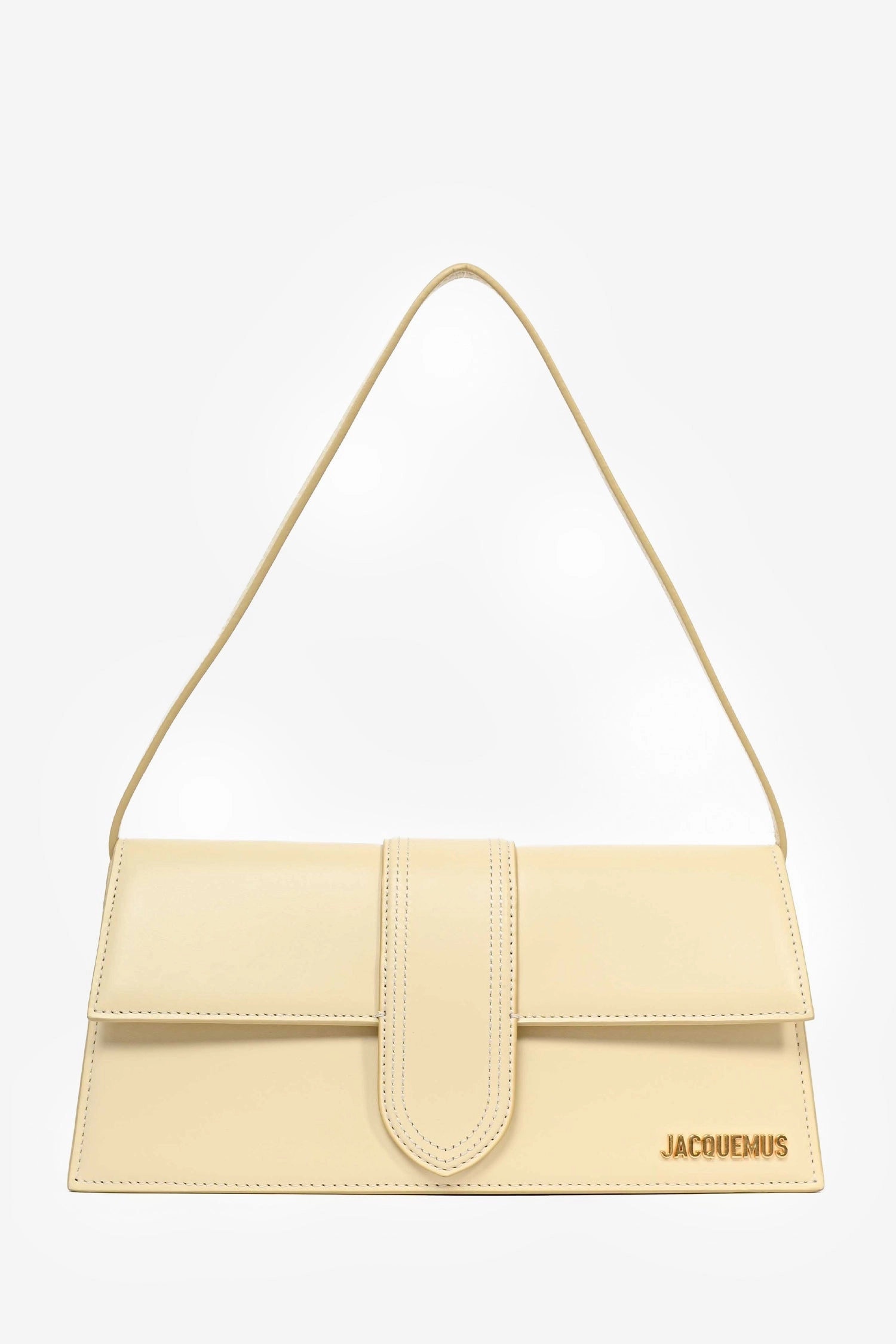 Jacquemus Ivory Leather Long Bambino Shoulder Bag