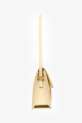 Jacquemus Ivory Leather Long Bambino Shoulder Bag