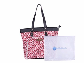 Jenni Chan Adra 2-Piece Set 18" Computer Tote   311 Bag Laptop, Red One Size