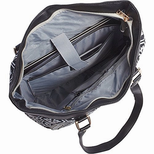 Jenni Chan Aria Snow Flake 18" Computer Tote (Black)