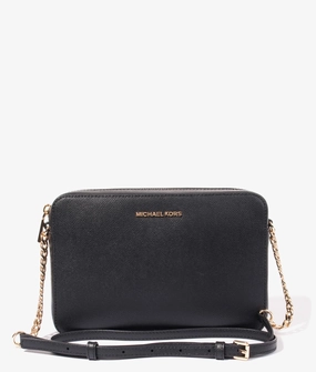 Jet set large crossbody in black