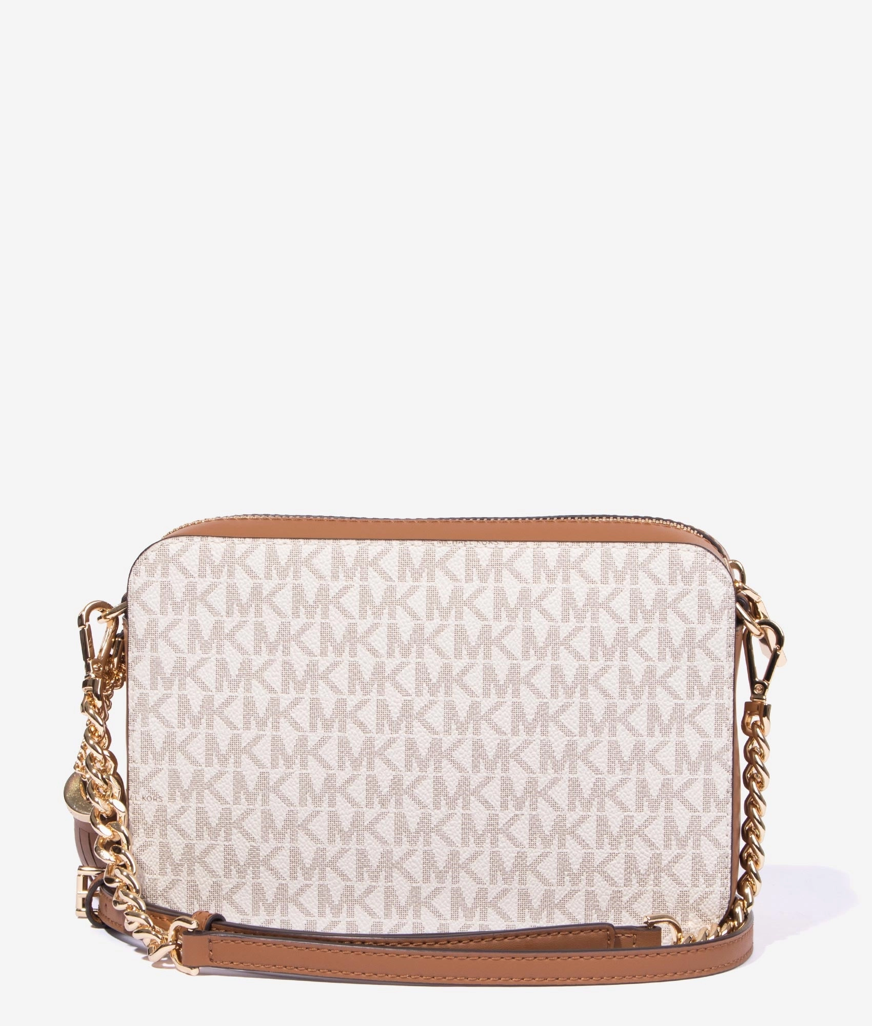 Jet set MK logo camera bag in vanilla