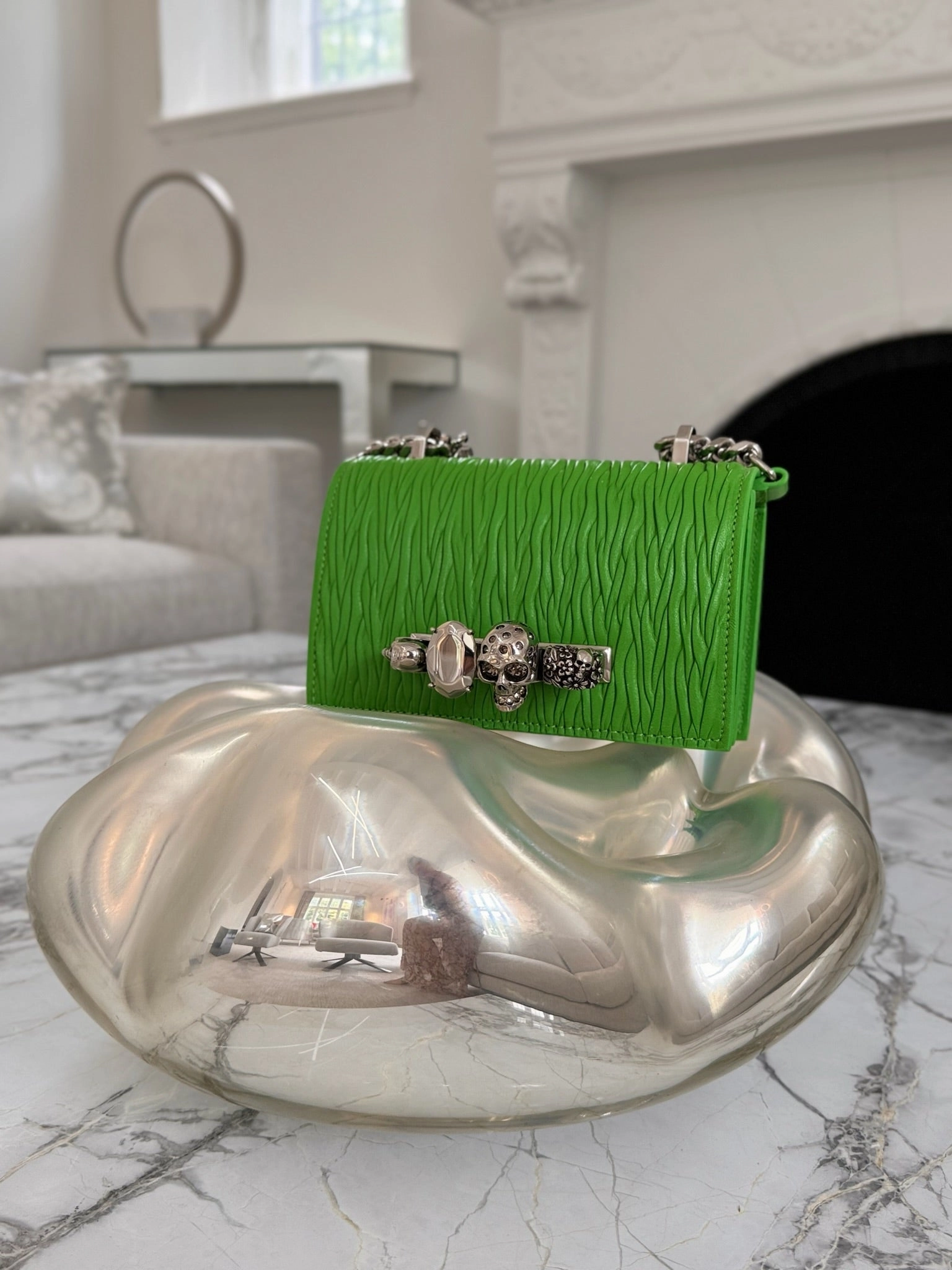 Jewelled Small Crossbody Satchel Bag