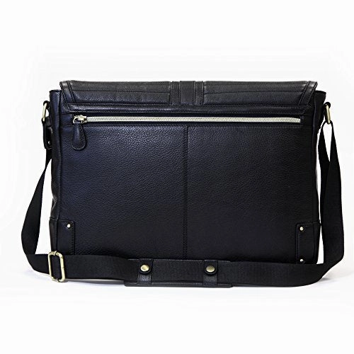 Jill-E Designs Veronica 15" Leather Laptop Bag, Black (419392)