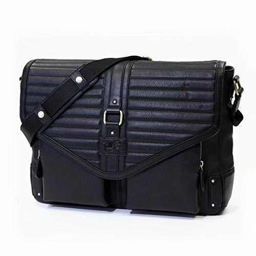 Jill-E Designs Veronica 15" Leather Laptop Bag, Black (419392)