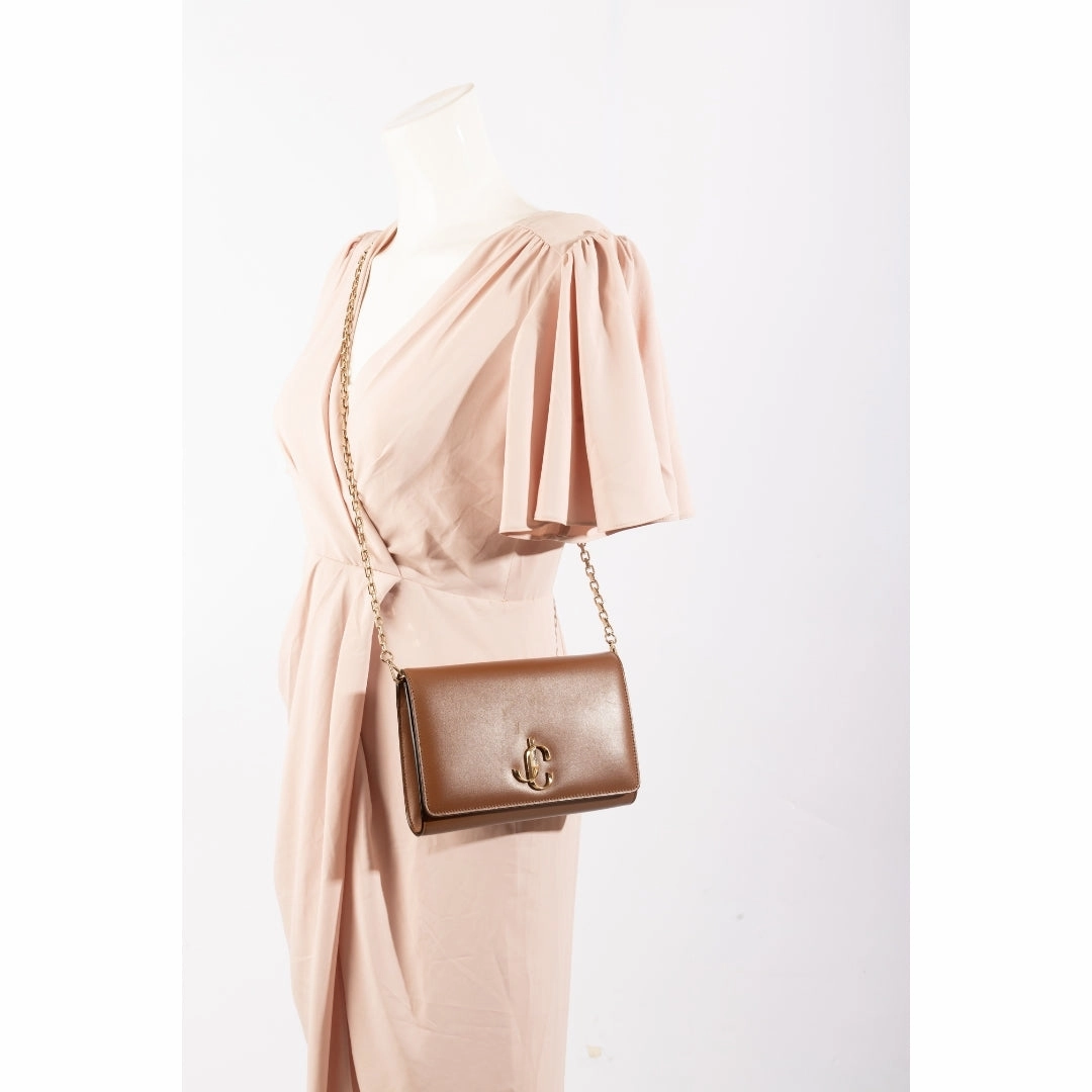 Jimmy Choo Amber Leather Crossbody Bag