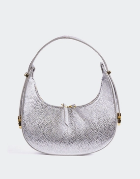 Josette Silver Metal Leather