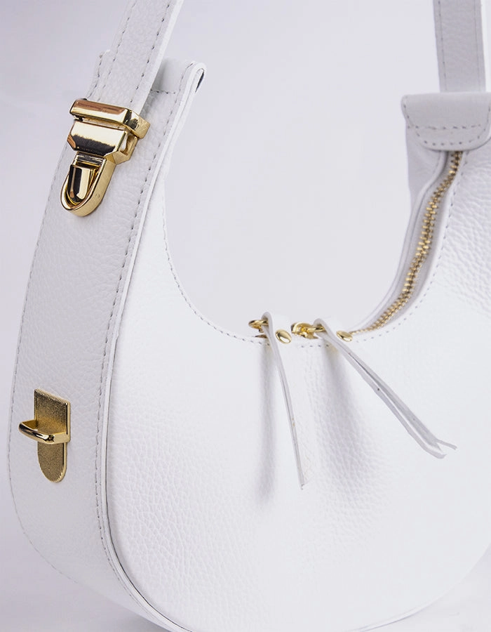 Josette White Leather