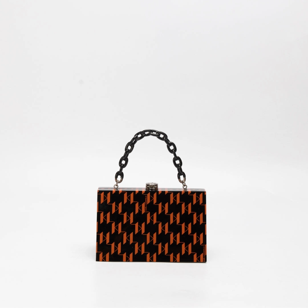 Karl Lagerfeld Evening Monogram Crossbody Bag