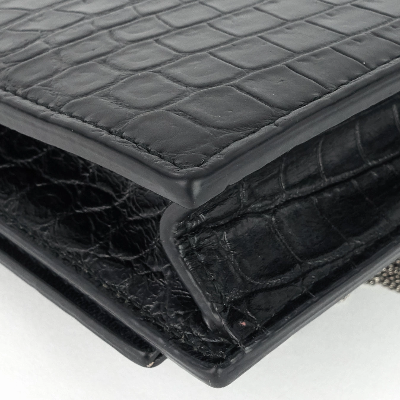 Kate Croc Embossed Calfskin Bag