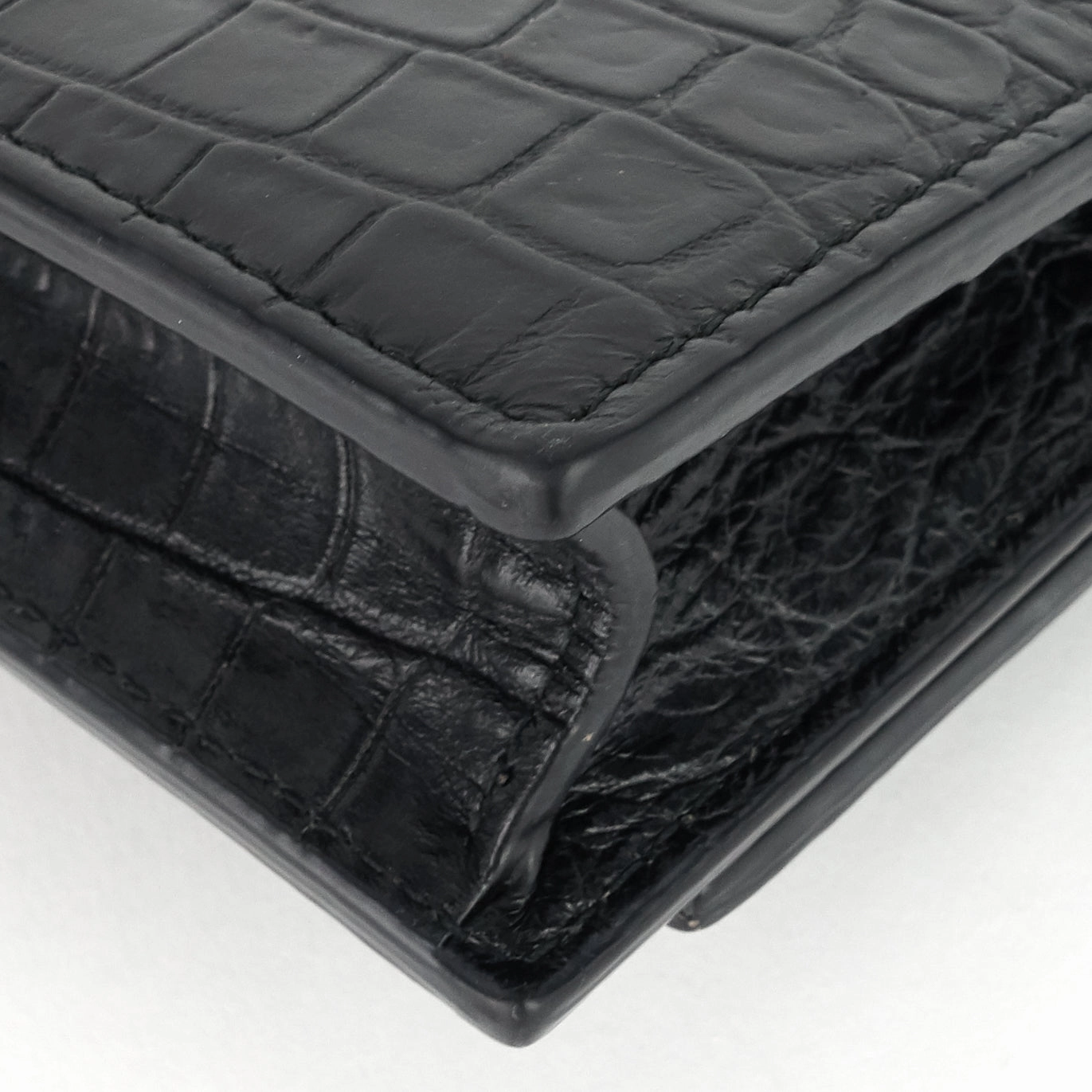 Kate Croc Embossed Calfskin Bag