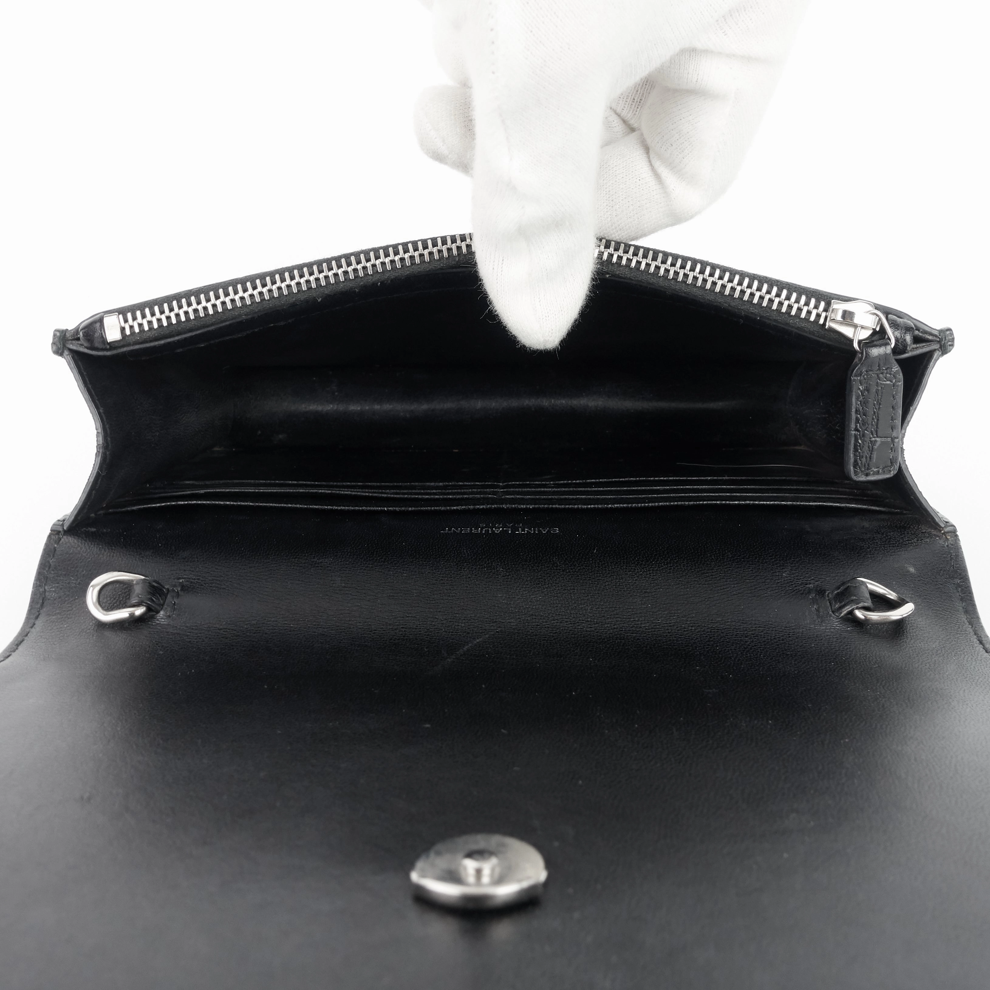 Kate Croc Embossed Calfskin Bag