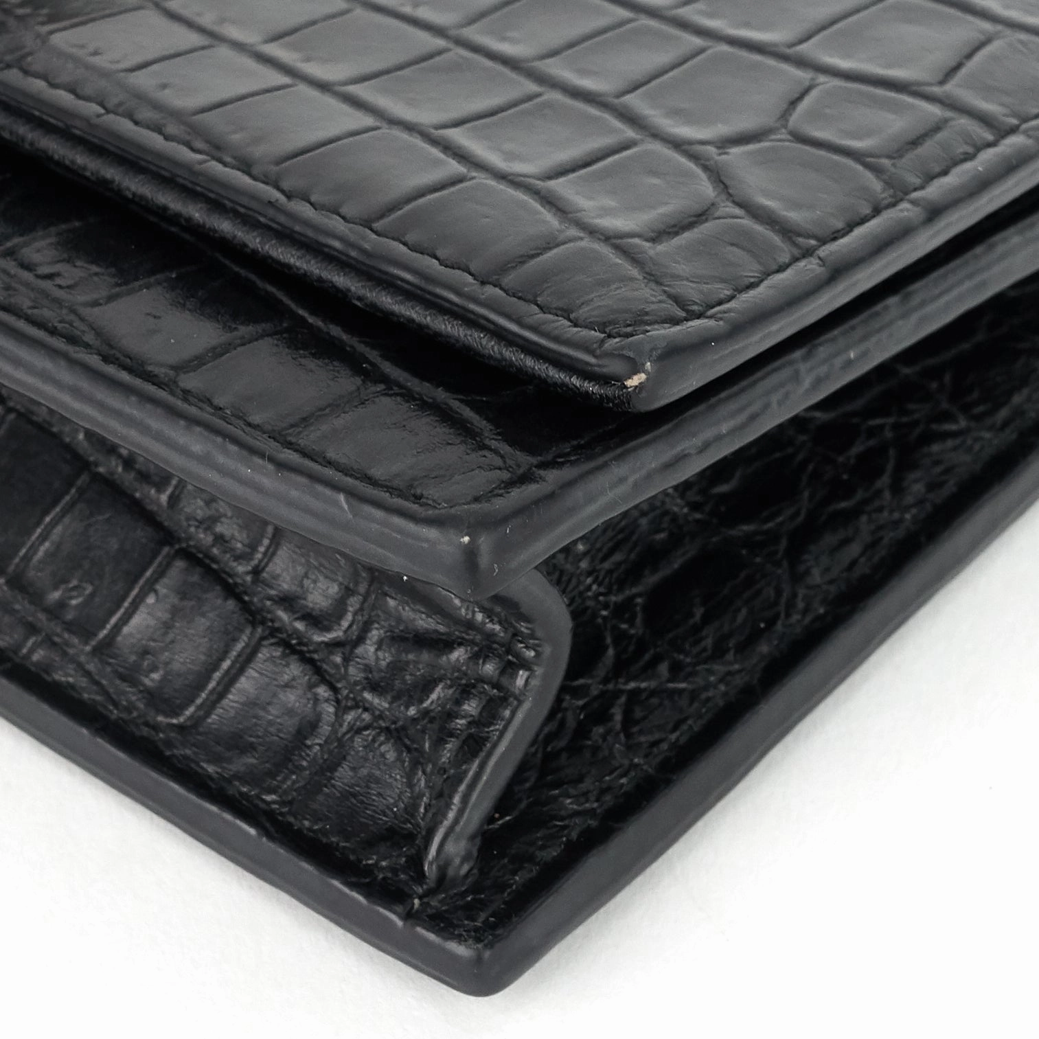 Kate Croc Embossed Calfskin Bag