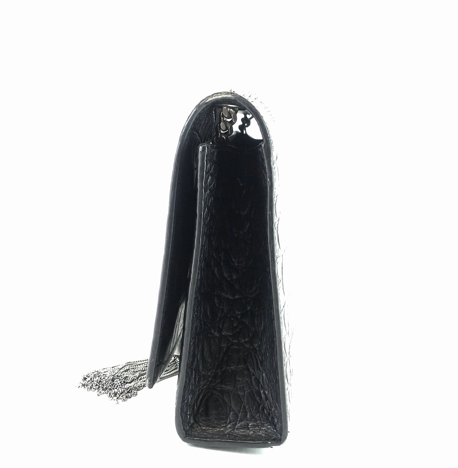 Kate Croc Medium Embossed Calf Leather Bag