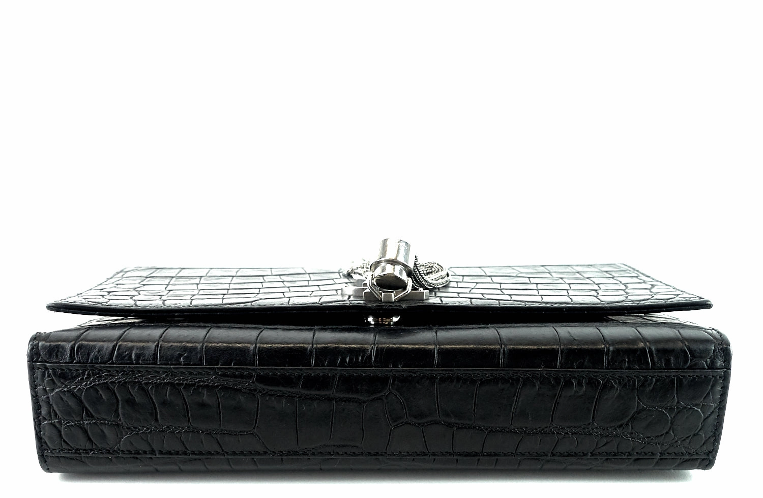 Kate Croc Medium Embossed Calf Leather Bag