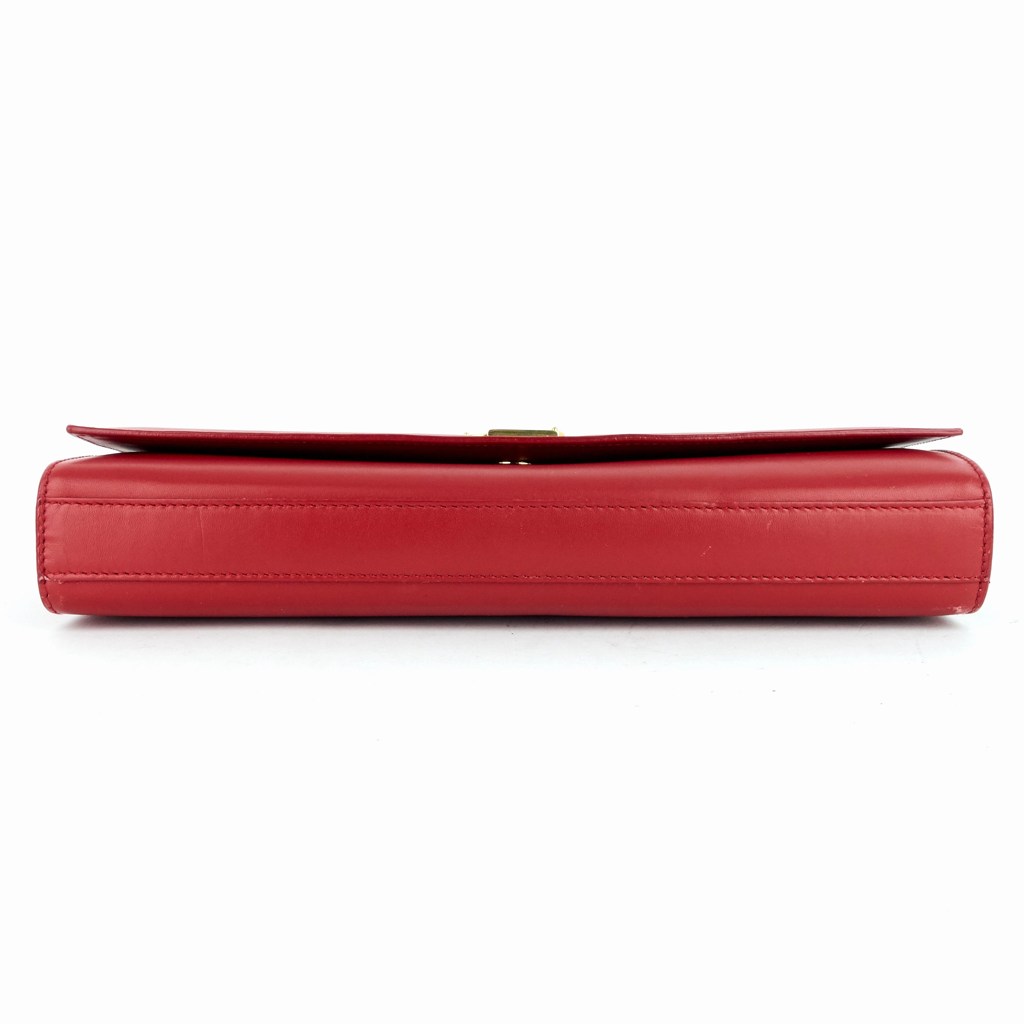 Kate Smooth Calfskin Clutch Bag
