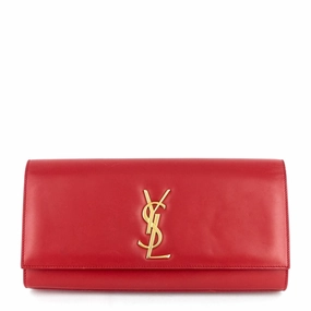 Kate Smooth Calfskin Clutch Bag