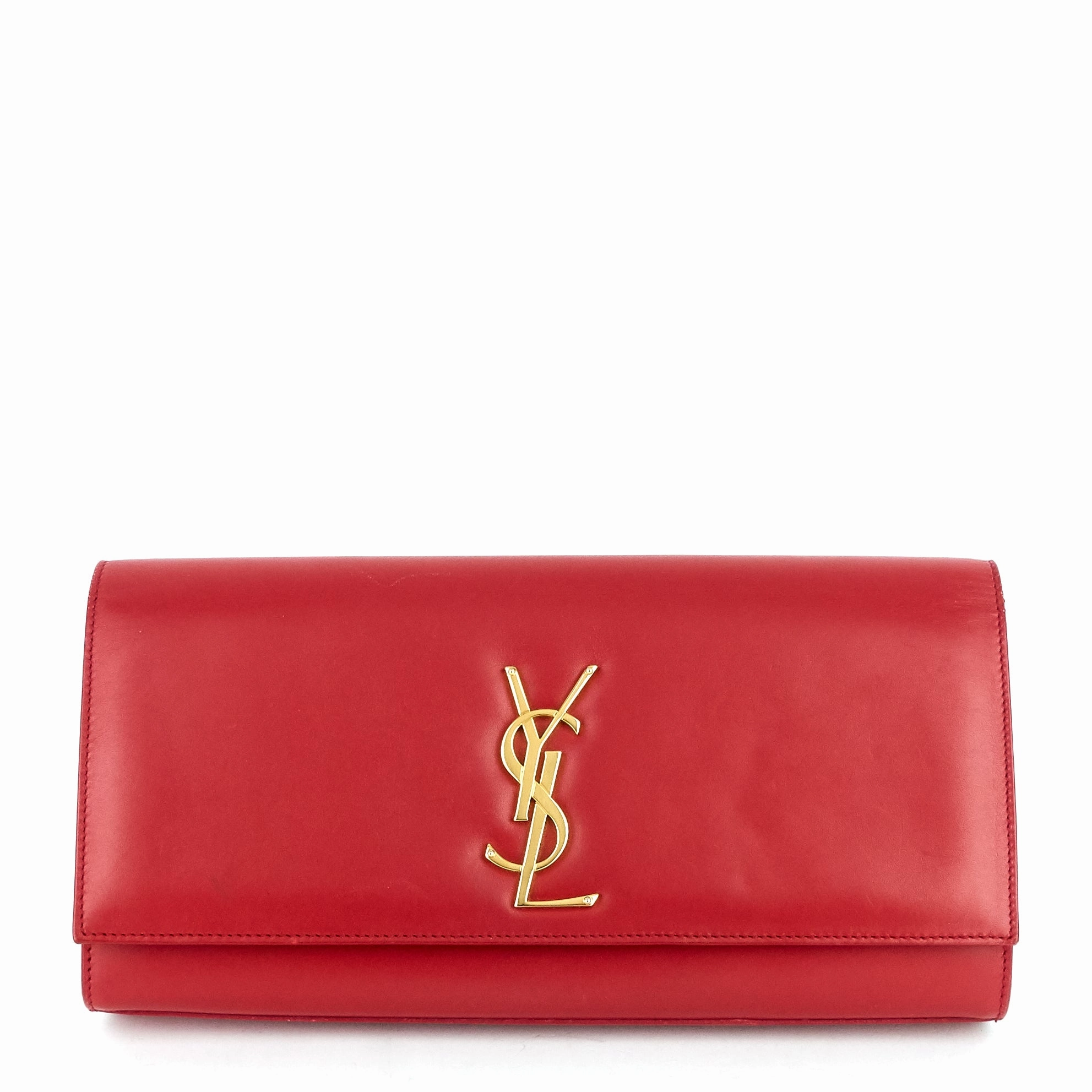 Kate Smooth Calfskin Clutch Bag