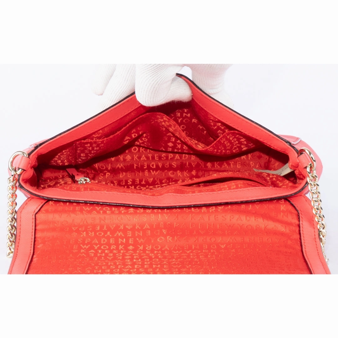 Kate Spade Coral Pink Leather Laurel Way Crossbody Bag