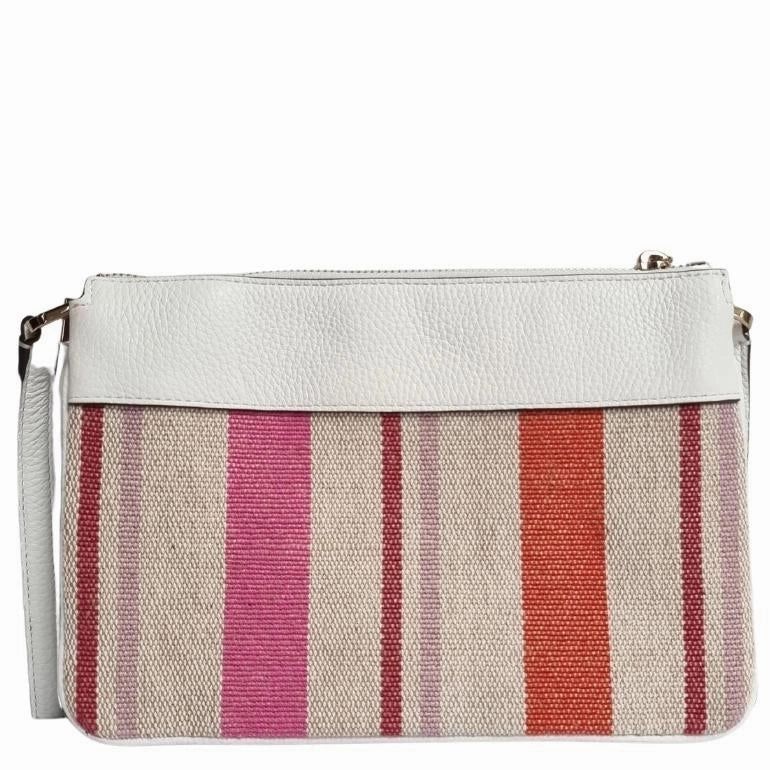 Kate Spade Leila Canvas Triple Gusset Crossbody Bag