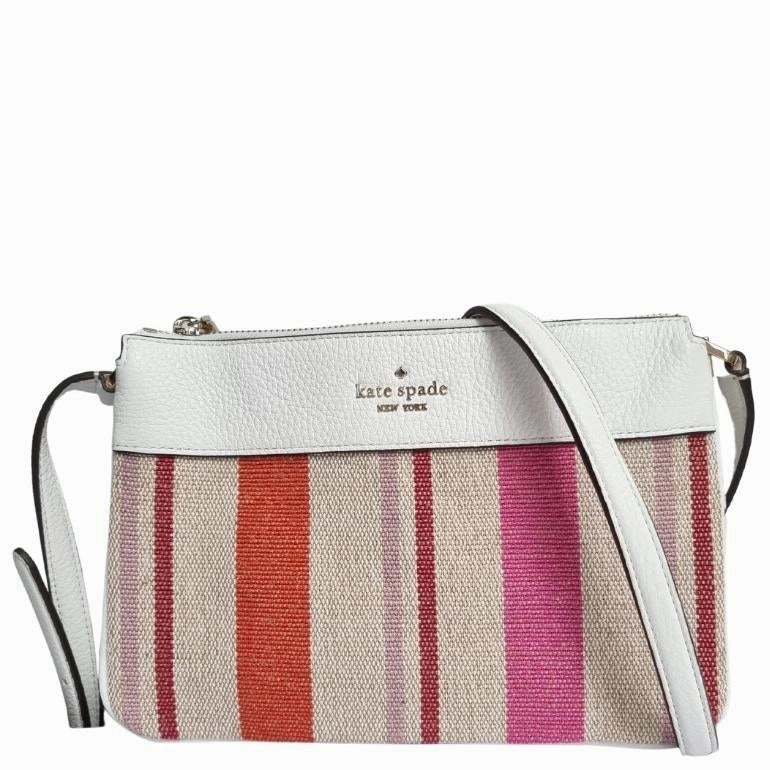 Kate Spade Leila Canvas Triple Gusset Crossbody Bag