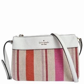 Kate Spade Leila Canvas Triple Gusset Crossbody Bag