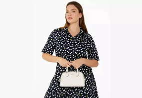 Kate Spade Madison Saffiano Leather Duffle Crossbodybag- Meringue