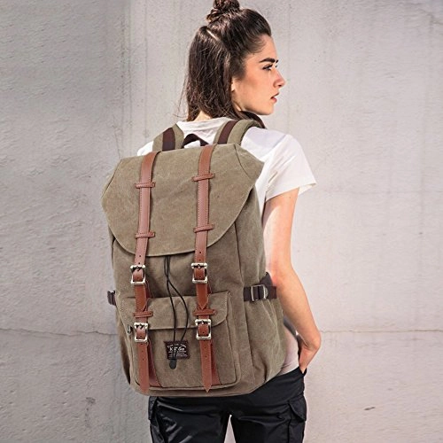 KAUKKO Laptop Outdoor Backpack, Travel Hiking& Camping Rucksack Pack, Casual Large College School